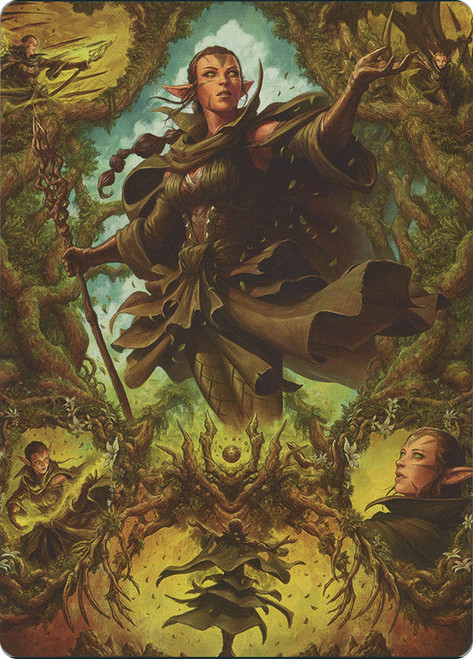 {Nissa of Shadowed Boughs Art Card} (#06)\nArt Series\nSingle\nMagic The Gathering