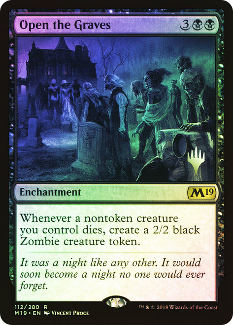 Open the Graves (Prerelease) (Core Set 2019) | Promo | Star City Games