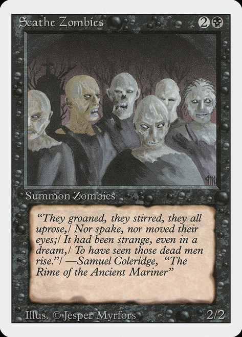 Scathe Zombies\n3rd Edition/Revised\nSingle\nMagic The Gathering