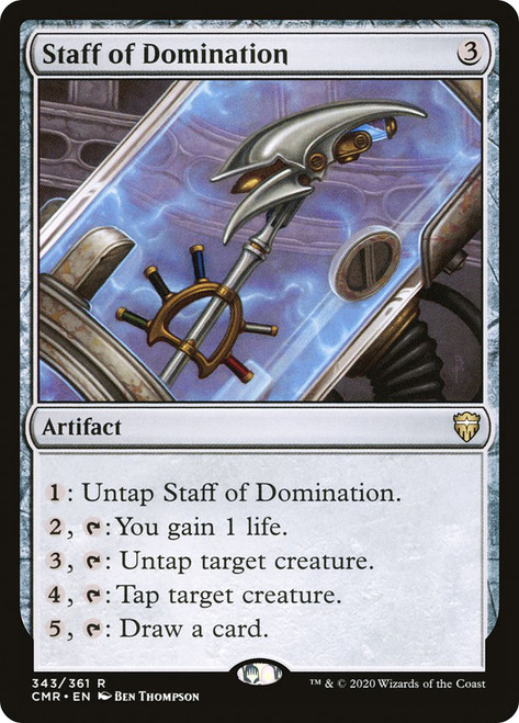 Staff of Domination\nCommander Legends\nSingle\nMagic The Gathering