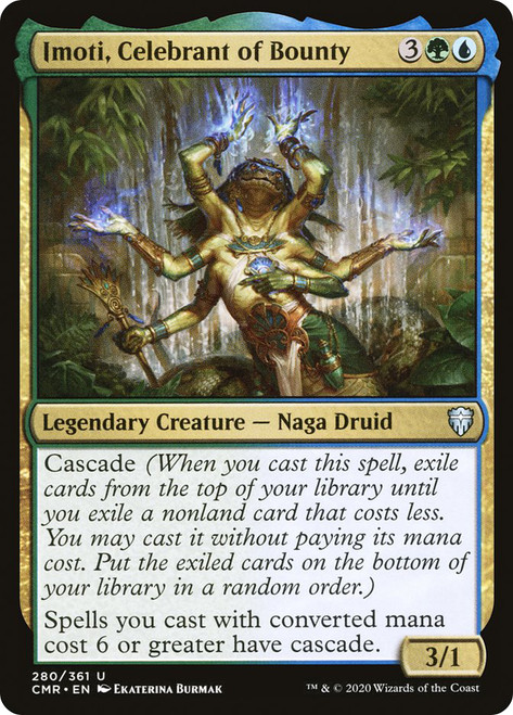 Imoti, Celebrant of Bounty\nCommander Legends\nSingle\nMagic The Gathering