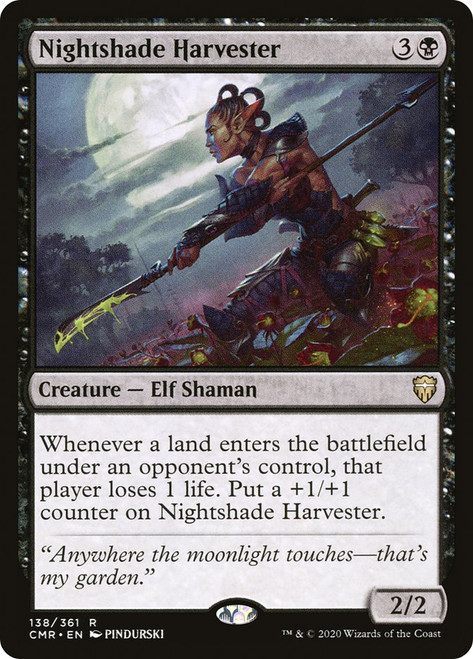 Nightshade Harvester\nCommander Legends\nSingle\nMagic The Gathering