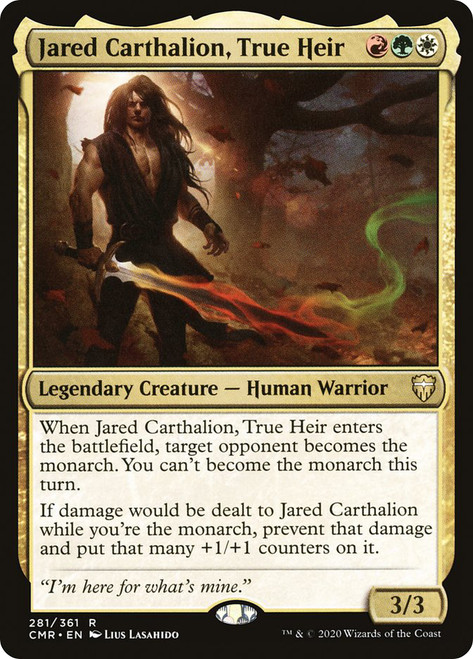 Jared Carthalion, True Heir\nCommander Legends\nSingle\nMagic The Gathering