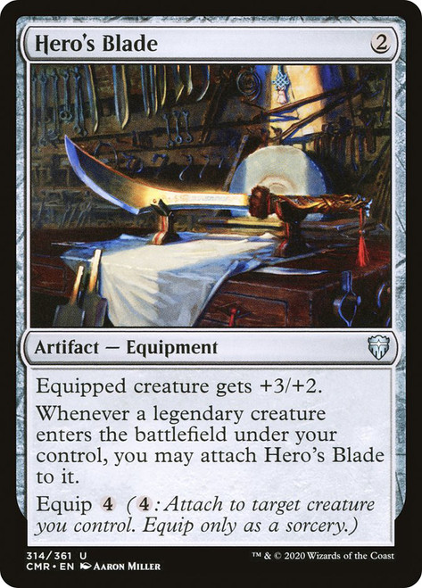 Hero's Blade\nCommander Legends\nSingle\nMagic The Gathering