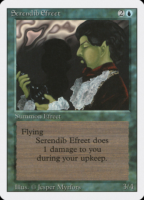 Serendib Efreet\n3rd Edition/Revised\nSingle\nMagic The Gathering