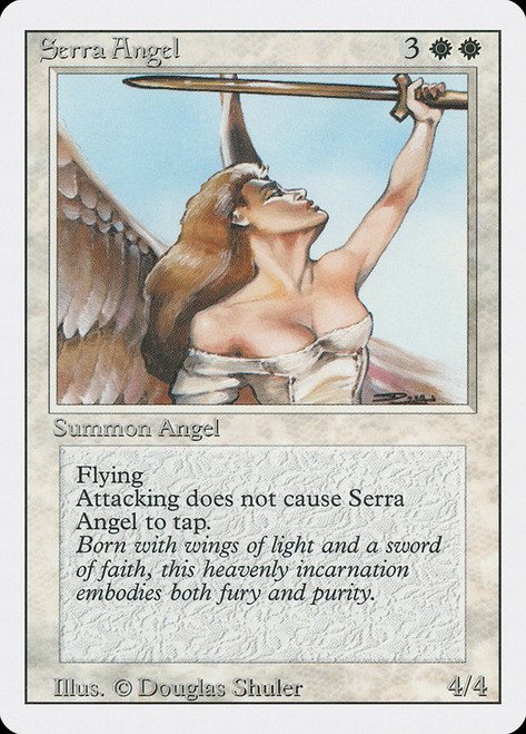 Serra Angel\n3rd Edition/Revised\nSingle\nMagic The Gathering