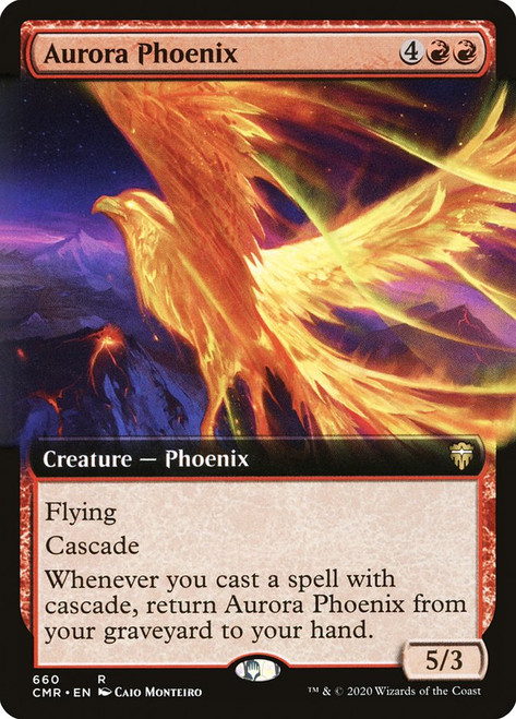 Aurora Phoenix (Extended Art)\nCommander Legends - Variants\nSingle\nMagic The Gathering
