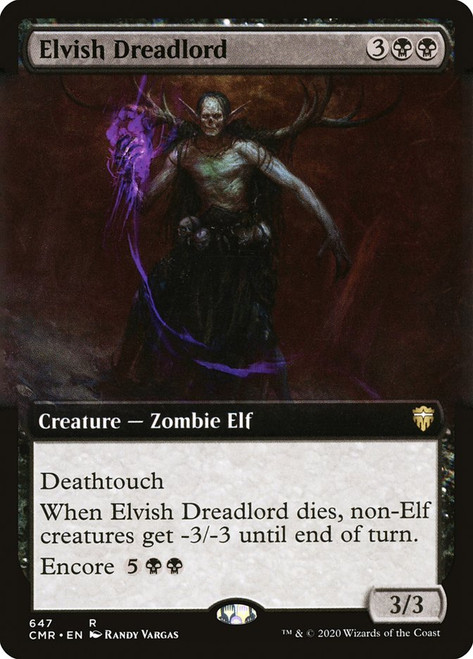 Elvish Dreadlord (Extended Art)\nCommander Legends - Variants\nSingle\nMagic The Gathering