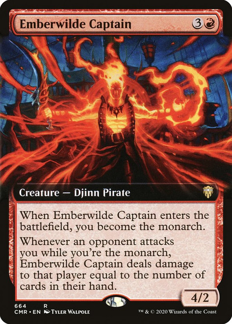 Emberwilde Captain (Extended Art)\nCommander Legends - Variants\nSingle\nMagic The Gathering