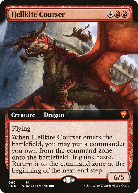 Hellkite Courser (Extended Art)\nCommander Legends - Variants\nSingle\nMagic The Gathering