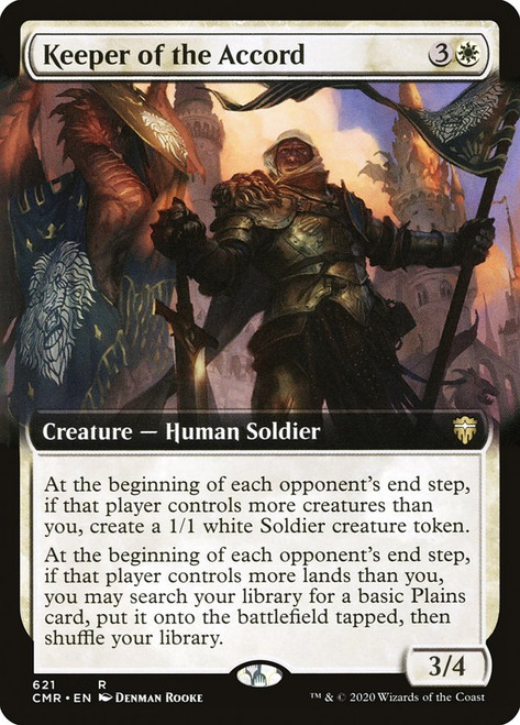 Keeper of the Accord (Extended Art)\nCommander Legends - Variants\nSingle\nMagic The Gathering