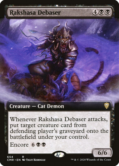 Rakshasa Debaser (Extended Art)\nCommander Legends - Variants\nSingle\nMagic The Gathering