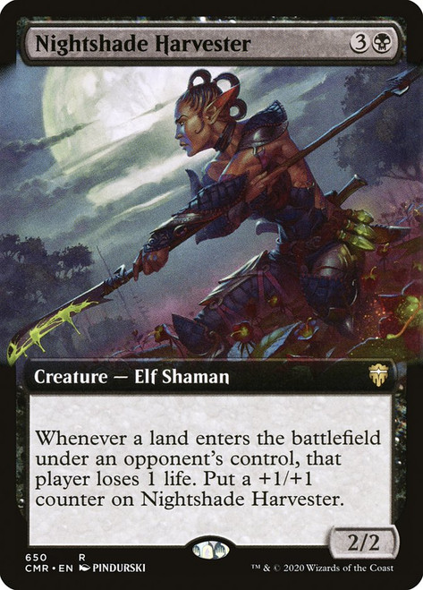 Nightshade Harvester (Extended Art) | Commander Legends