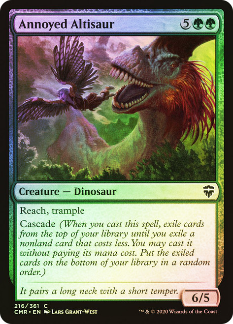 Annoyed Altisaur\nCommander Legends\nSingle\nMagic The Gathering