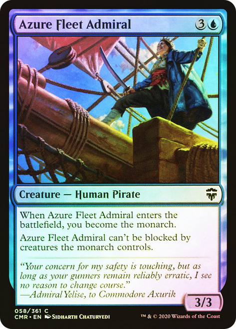 Azure Fleet Admiral\nCommander Legends\nSingle\nMagic The Gathering