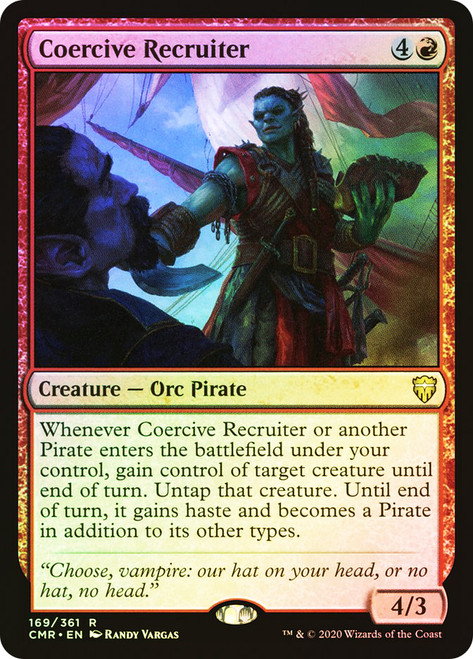 Coercive Recruiter\nCommander Legends\nSingle\nMagic The Gathering