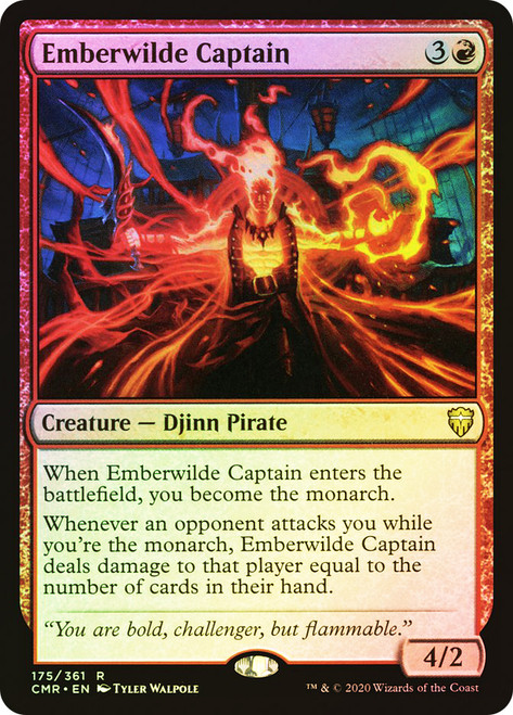 Emberwilde Captain\nCommander Legends\nSingle\nMagic The Gathering