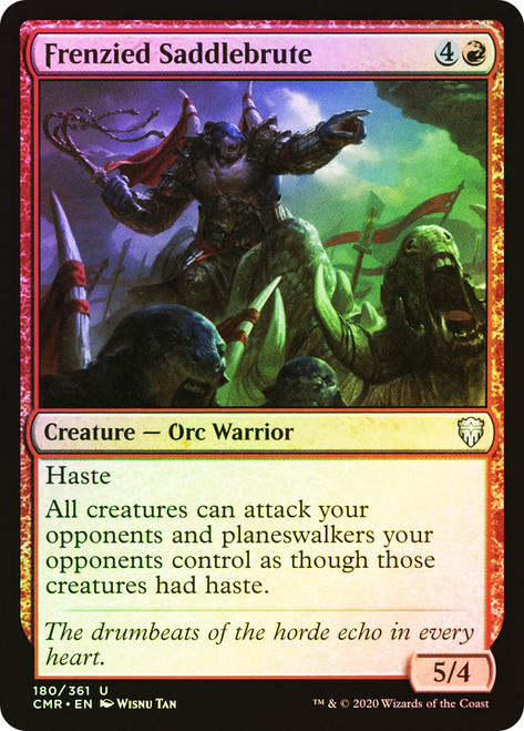 Frenzied Saddlebrute\nCommander Legends\nSingle\nMagic The Gathering