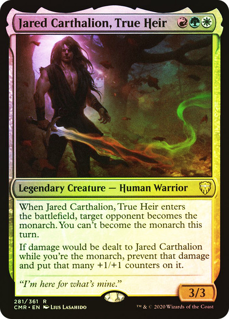 Jared Carthalion, True Heir\nCommander Legends\nSingle\nMagic The Gathering
