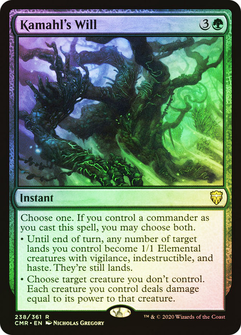 Kamahl's Will\nCommander Legends\nSingle\nMagic The Gathering