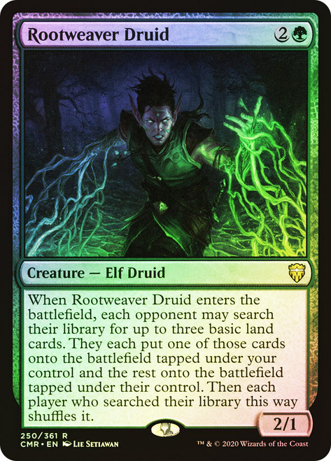 Rootweaver Druid\nCommander Legends\nSingle\nMagic The Gathering