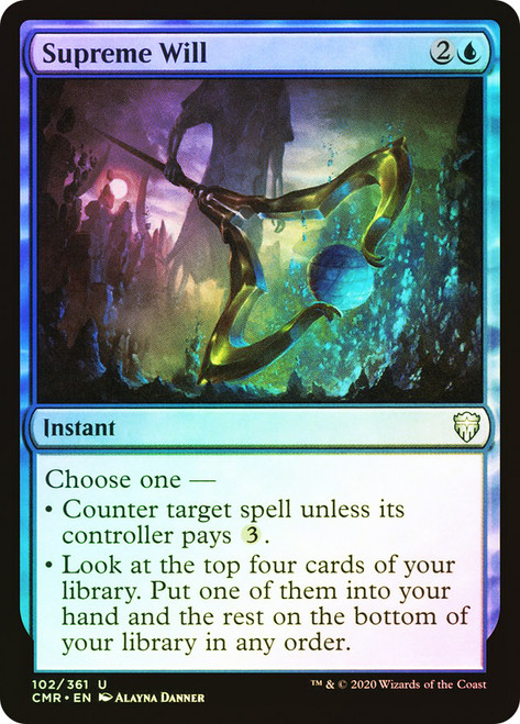 Supreme Will\nCommander Legends\nSingle\nMagic The Gathering