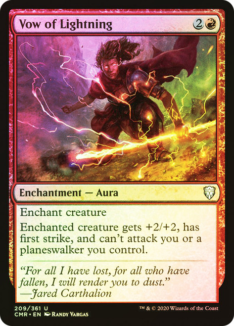 Vow of Lightning\nCommander Legends\nSingle\nMagic The Gathering