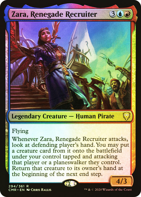 Zara, Renegade Recruiter\nCommander Legends\nSingle\nMagic The Gathering