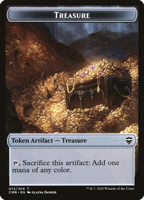 {Treasure Token}\nCommander Legends\nSingle\nMagic The Gathering
