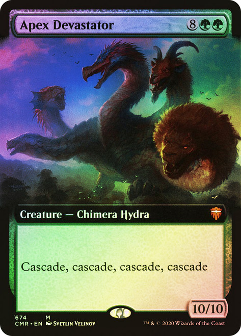 Apex Devastator (Extended Art)\nCommander Legends - Variants\nSingle\nMagic The Gathering
