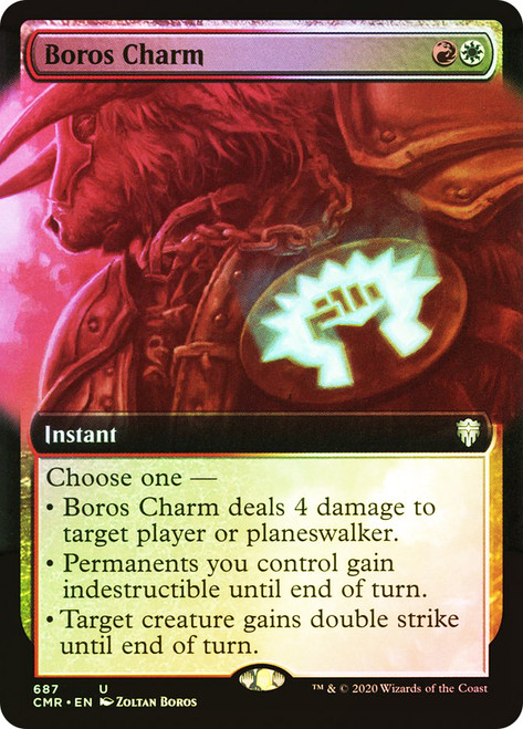 Boros Charm (Extended Art)\nCommander Legends - Variants\nSingle\nMagic The Gathering