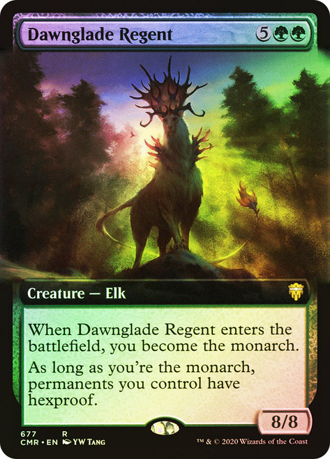 Dawnglade Regent (Extended Art)\nCommander Legends - Variants\nSingle\nMagic The Gathering