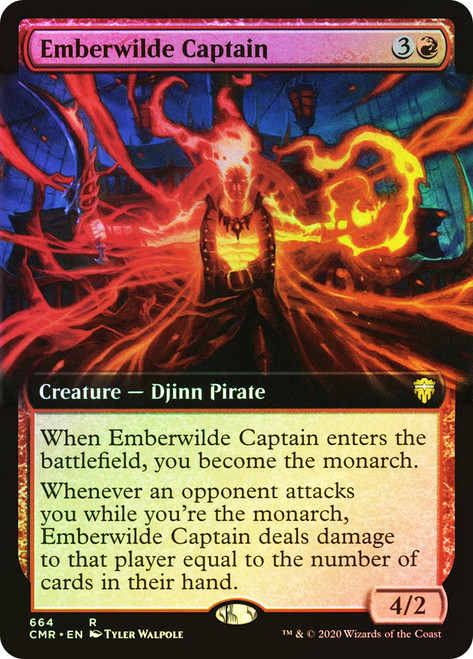 Emberwilde Captain (Extended Art)\nCommander Legends - Variants\nSingle\nMagic The Gathering