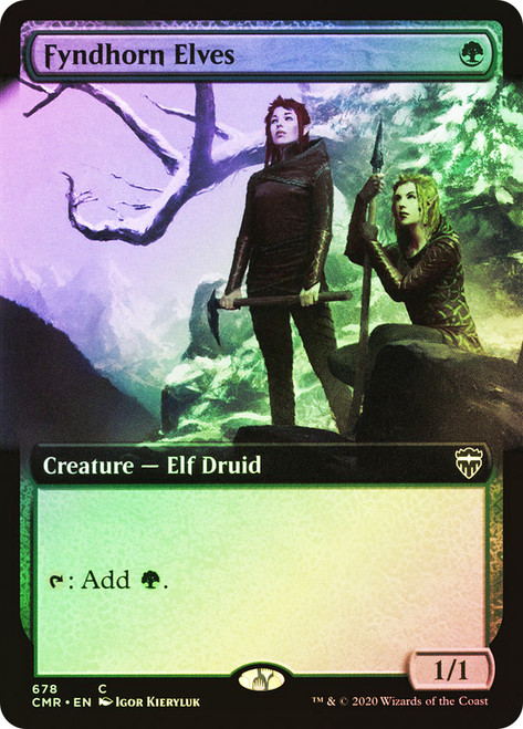 Fyndhorn Elves (Extended Art)\nCommander Legends - Variants\nSingle\nMagic The Gathering