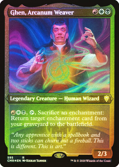 Ghen, Arcanum Weaver (Foil Etched)\nCommander Legends - Foil Etched\nSingle\nMagic The Gathering