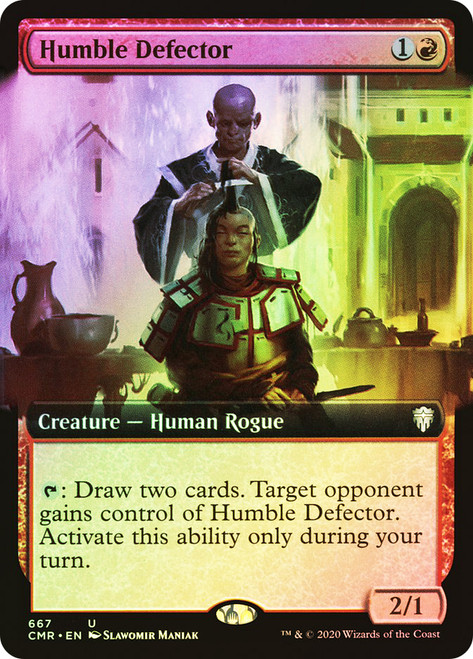 Humble Defector (Extended Art)\nCommander Legends - Variants\nSingle\nMagic The Gathering