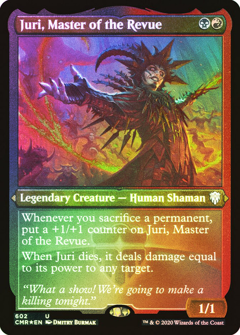 Juri, Master of the Revue (Foil Etched)\nCommander Legends - Foil Etched\nSingle\nMagic The Gathering
