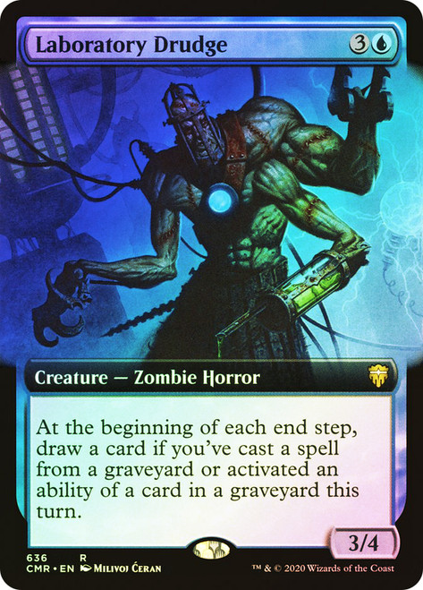 Laboratory Drudge (Extended Art)\nCommander Legends - Variants\nSingle\nMagic The Gathering