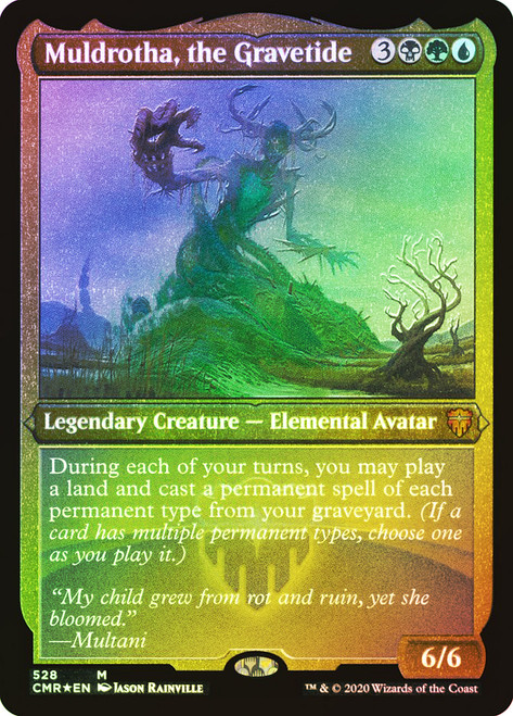 Muldrotha, the Gravetide (Foil Etched)\nCommander Legends - Foil Etched\nSingle\nMagic The Gathering