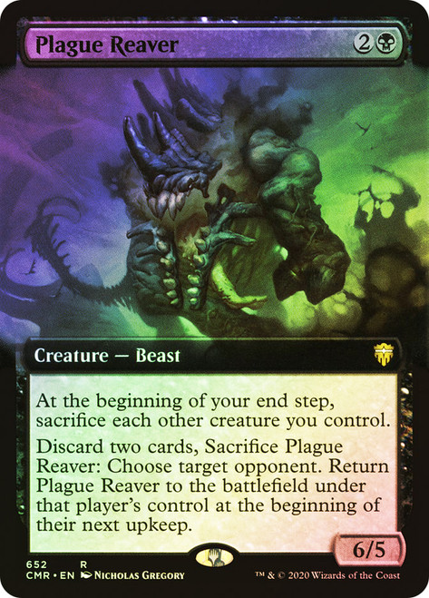 Plague Reaver (Extended Art)\nCommander Legends - Variants\nSingle\nMagic The Gathering
