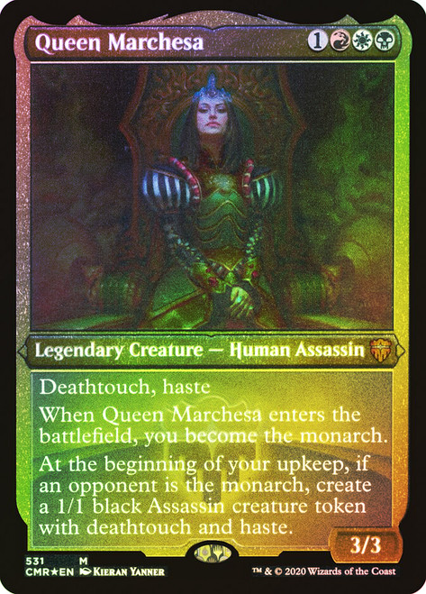 Queen Marchesa (Foil Etched)\nCommander Legends - Foil Etched\nSingle\nMagic The Gathering
