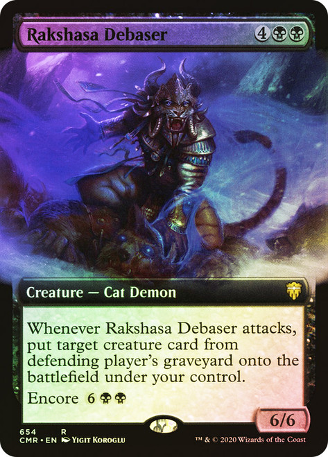 Rakshasa Debaser (Extended Art)\nCommander Legends - Variants\nSingle\nMagic The Gathering