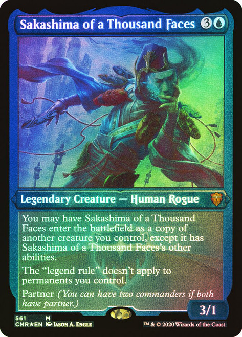 Sakashima of a Thousand Faces (Foil Etched)\nCommander Legends - Foil Etched\nSingle\nMagic The Gathering