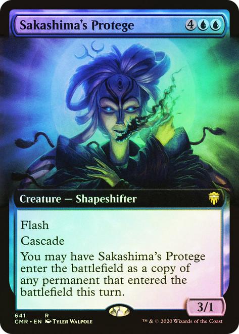 Sakashima's Protege (Extended Art)\nCommander Legends - Variants\nSingle\nMagic The Gathering