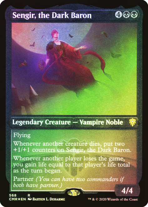 Sengir, the Dark Baron (Foil Etched)\nCommander Legends - Foil Etched\nSingle\nMagic The Gathering