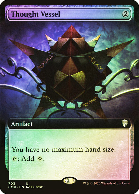 Thought Vessel (Extended Art)\nCommander Legends - Variants\nSingle\nMagic The Gathering