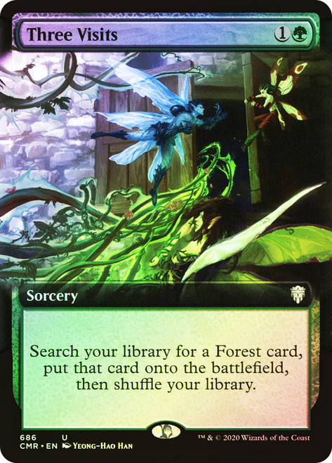 Three Visits (Extended Art)\nCommander Legends - Variants\nSingle\nMagic The Gathering