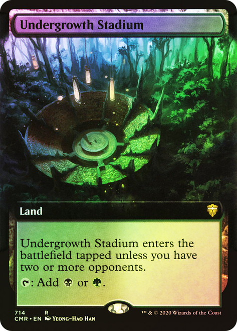 Undergrowth Stadium (Extended Art)\nCommander Legends - Variants\nSingle\nMagic The Gathering