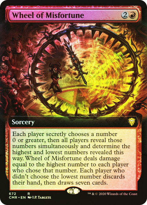 Wheel of Misfortune (Extended Art)\nCommander Legends - Variants\nSingle\nMagic The Gathering