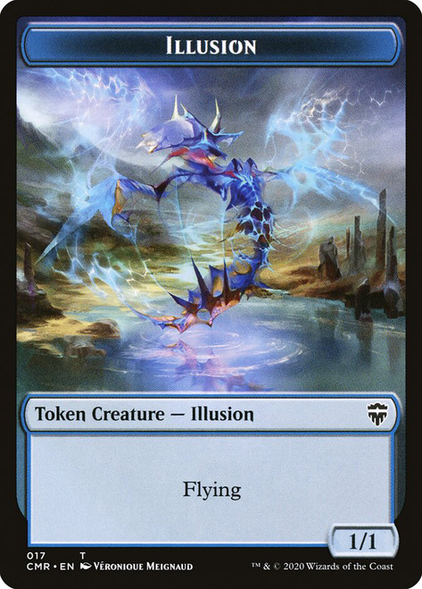 {Illusion Token} // {Saproling Token}\nCommander Legends\nSingle\nMagic The Gathering